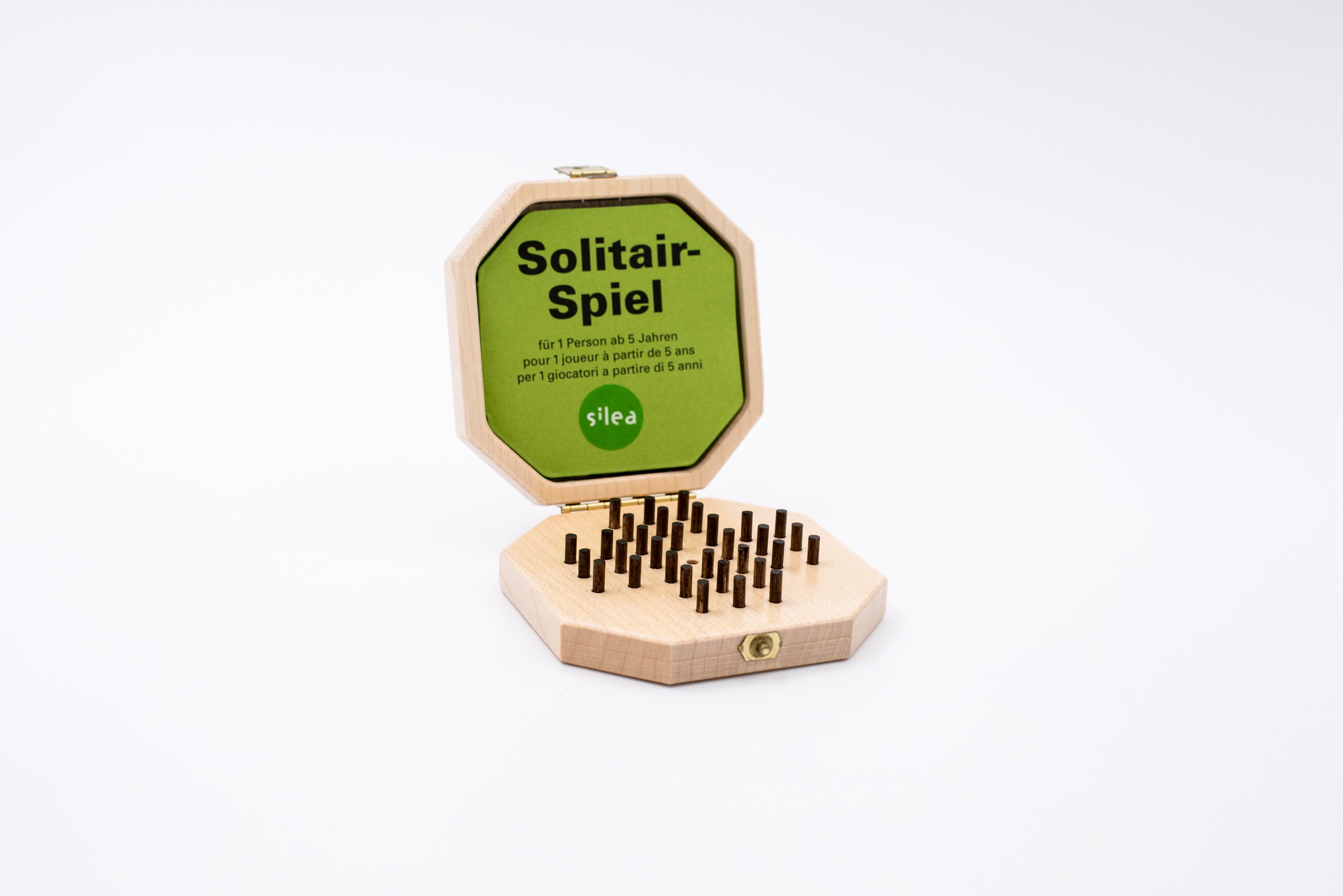 Solitaire mini Ahorn / Holzstecker 9x9x2 cm